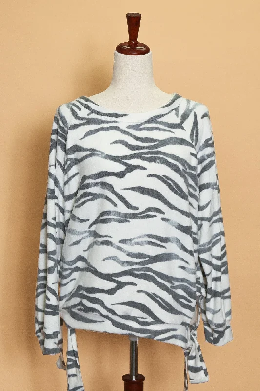 Animal Side Tie Sweater