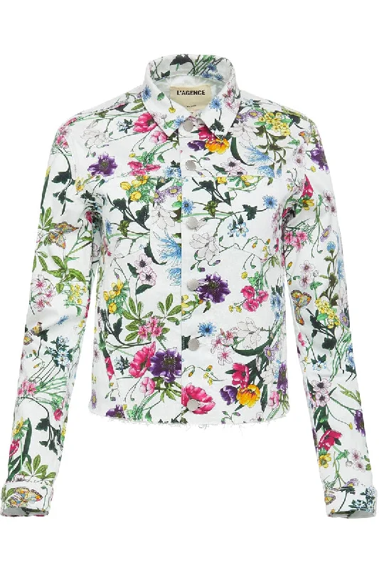 Janice Crop Floral Jacket