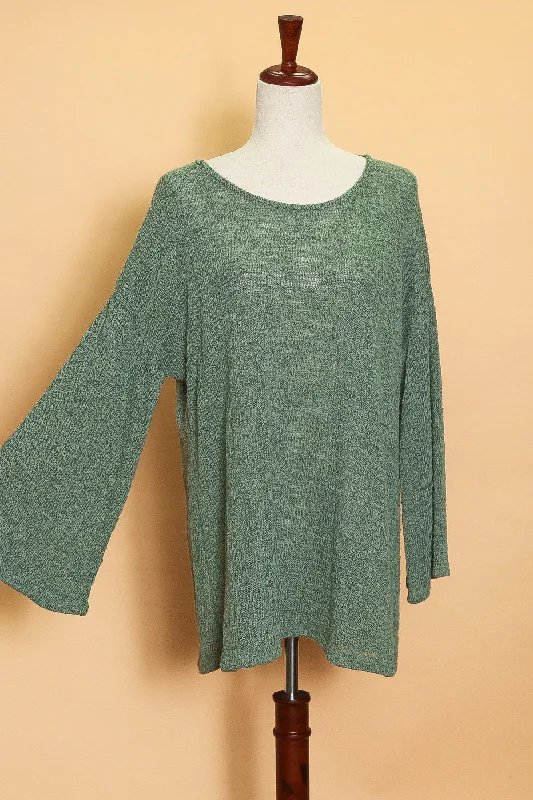 Olive Green Polka Dot Back Sweater (4pc)