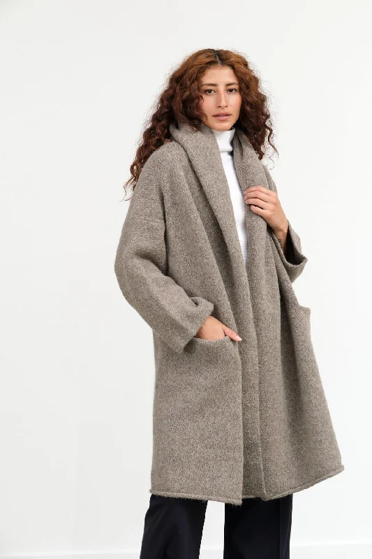 Capote Coat in Rock