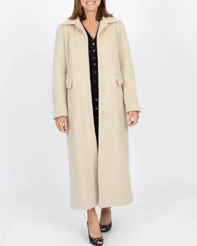 Wool Blend Long Coat