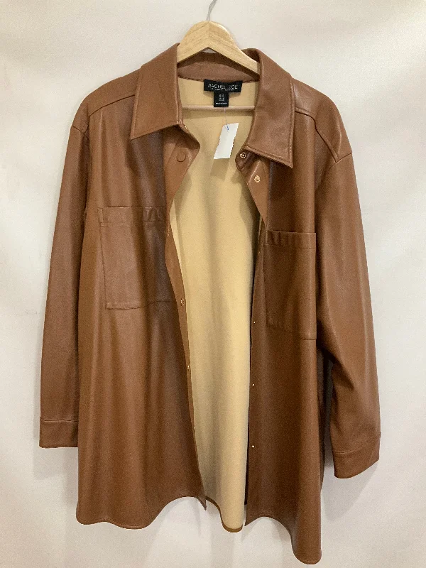 Blazer By Rachel Zoe In Brown, Size: 1x